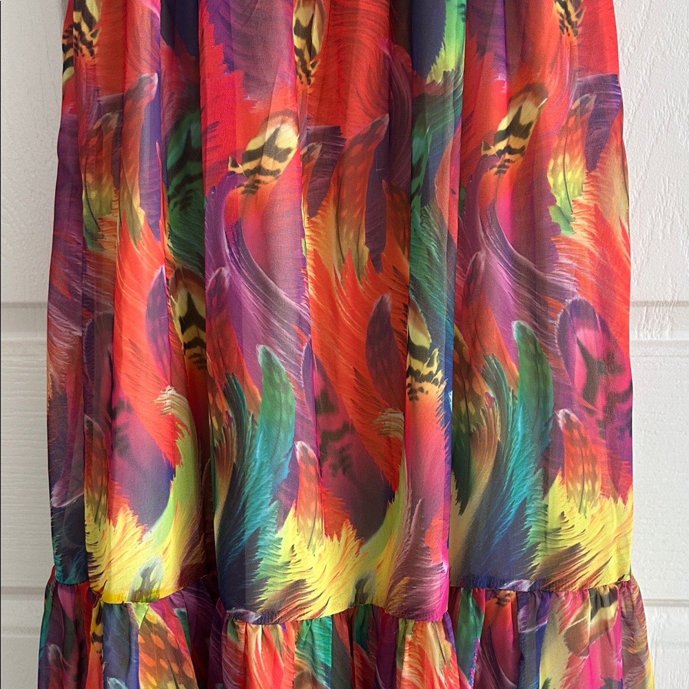 LORAGAL NWT Super Sexy Keyhole Multicolor Strap Maxi Dress **Size S** 🔥🔥 - Picture 6 of 7